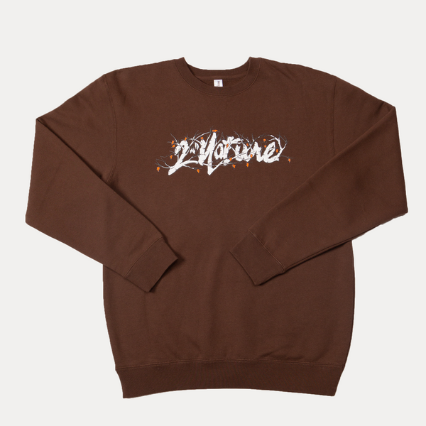 2nd Nature OG Tree Logo Crewneck Brown