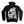 Bokeh Brand Big Skull Logo Hoodie BLack and White