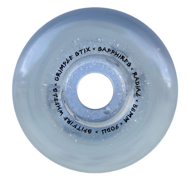 Spitfire Sapphires Grimplestix 90du 56mm wheels Crystal Grey