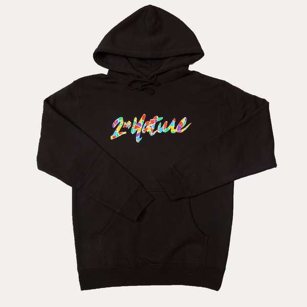 2nd Nature Mosaic Hoodie Black