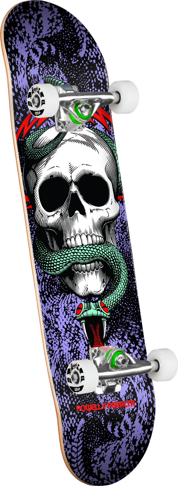 Powell Peralta Skull & Snake Birch Complete Skateboard Black/Purple- 7.75 x 31.08