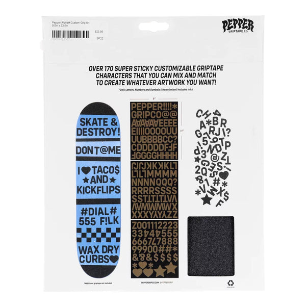 Pepper Alphanumeric Grip